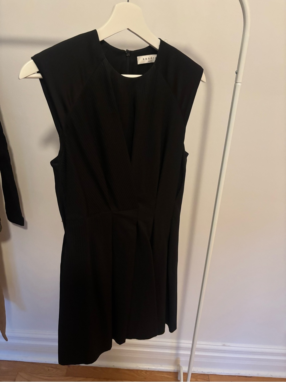 Sandro Black Sleeveless Mini Dress
